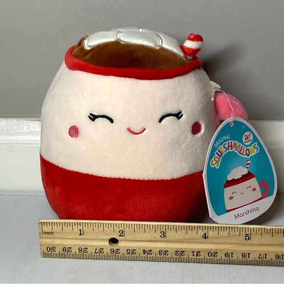 Squishmallows Marshina Hot Chocolate Cup Mug 5” Mini Plush Soft Toy Kellytoy NWT - Picture 12 of 12